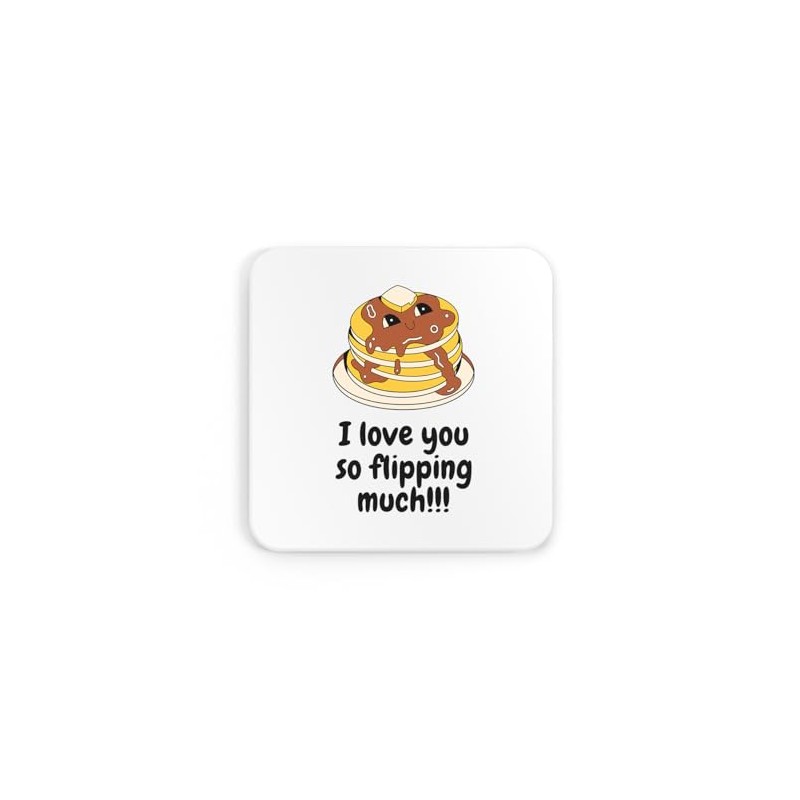 I love you so flipping much drinks coaster