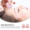 Uonlytech 2Pcs Tool Rose Quartz Mushroom Face Massager Health Jade