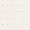 HEBREW KEYBOARD LABELS with WHITE LETTERING ON TRANSPARENT BACKGROUND for