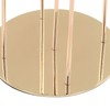 Gold Taper Candle Holders Different Heights 5 Arms Candlestick Holders