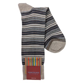 Marcoliani 4735 Pima Cotton Simple Stripe Socks