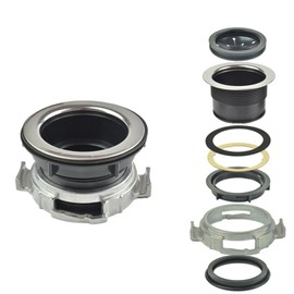 PeiDog Garbage Disposal Sink Flange Kit for Waste King,Garbage Disposal Mount Flange Kit Rubber Flange and Drain Lock Nut for Waste King Garbage Disposal Accessories (110mm)