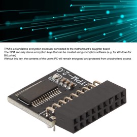TPM2.0 Module,Secure Storage 18 Pin TPM2.0 Encryption Security Module,Reserved Memory TPM Remote Card,for ASROCK Motherboards