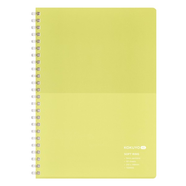 Kokuyo KME-SR931S5GY Notebook, Soft Ring Notebook, 50 Sheets, 0.2 inch