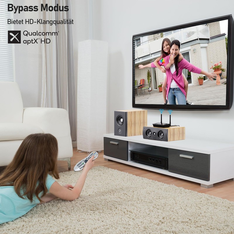 1Mii B03Pro Große Reichweite Bluetooth 5.3 Transmitter Sender Empfänger für