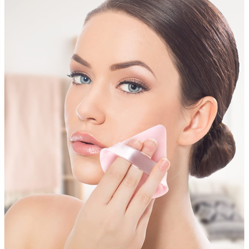 12 Pieces Triangle Powder Puff Face Soft Triangle Makeup Puff