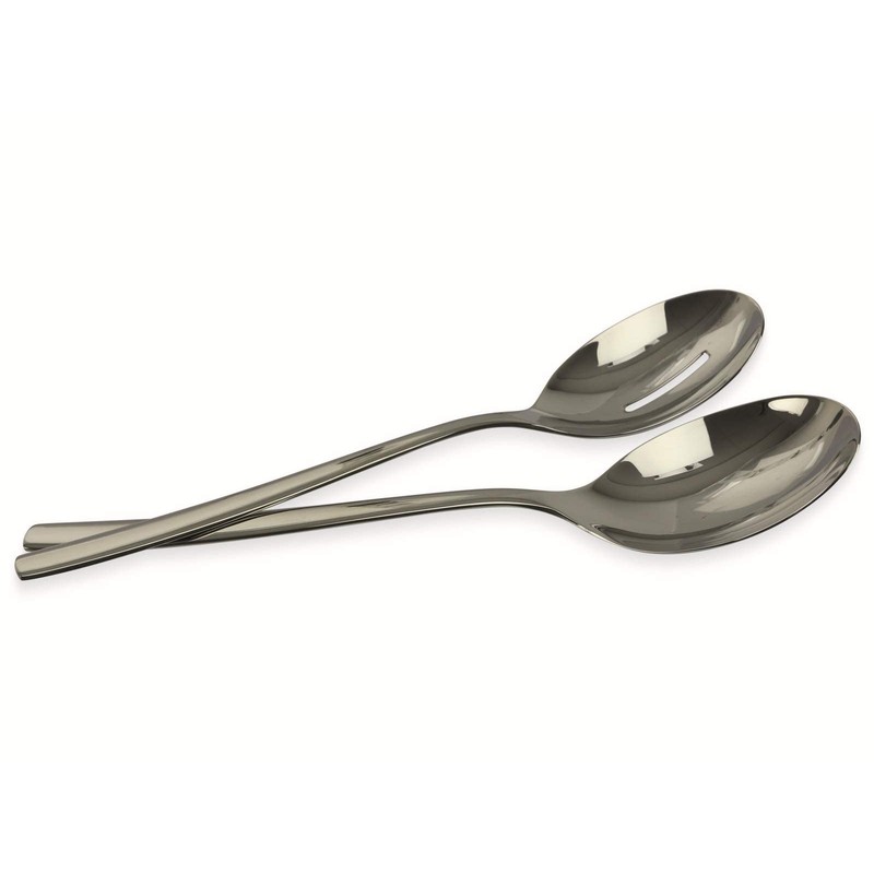 WMF Salatbesteck Edelstahl 25 cm, Salatgabel, Servierlöffel, Cromargan Edelstahl poliert,