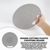 ZJIVQO Round Cutting Board Plastic Chopping Board with Hanging Hole