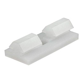 6798, 10 Series, White T-Slot Insert Linear Bearing Pad with Brake Hole (2 Pack)