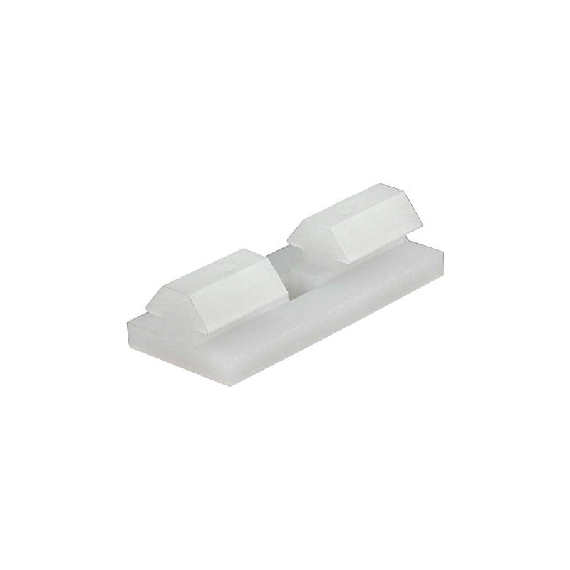 6798, 10 Series, White T-Slot Insert Linear Bearing Pad with