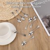 12pcs Stainless Steel Tiny Seasoning Spoons, 9cm Small Condiment Scoops
