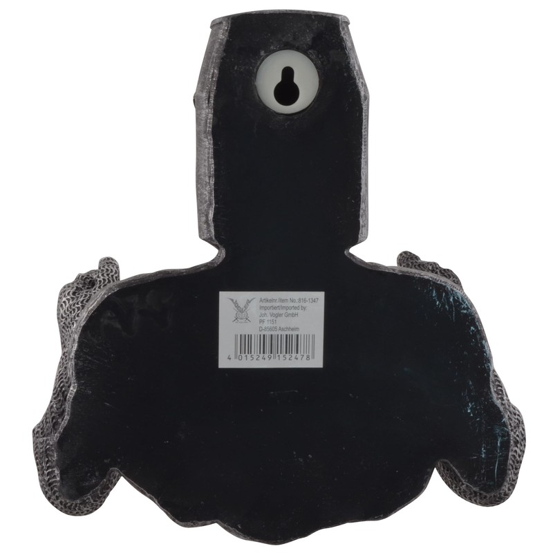 Crusader Toilet Roll Holder Bronze Silver with Plastic Holder Hand