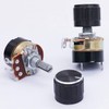 TWTADE 2Pcs 500K Ohm Single Linear Taper Dimmer Potentiometer with