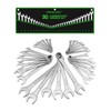30-Piece Combination Wrench Set, Metric (6mm-24mm) & SAE (1''-1/4"), Standard