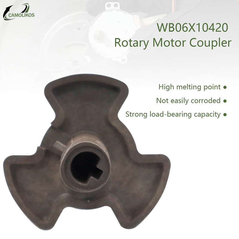WB06X10420 Turntable Motor Coupler Compatible with GE Kenmore Hotpoint Microwaves