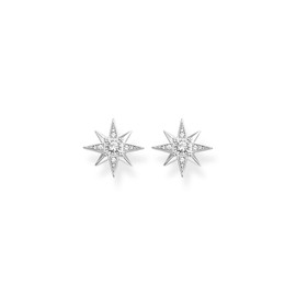 Thomas Sabo Women's Star Stud Earrings, 925 Sterling Silver, Silver, Silver