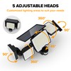 UME Solar Outdoor Lights 620 LED 4500LM, IP65 Waterproof Motion