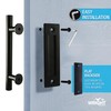Wright Products Barn Door Pull and Flush Mounted Handle Set