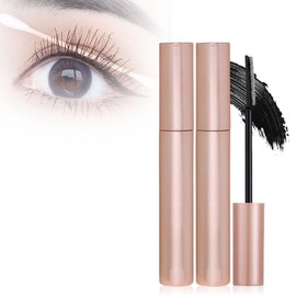 Máscara de Pestañas Alargadora Y Rizadora, Resistente Al Sudor, Voluminizadora Para Pestañas Espectaculares, Resistente A Las Manchas Para Piel Grasa, Maquillaje de Ojos Para Mujeres Ocupadas. (2 Negro)