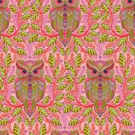 Free Spirit - Full Moon Forest II - Hootie Patootie - Honey, Fabric BTY
