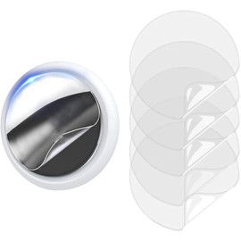 Case for Airtag Key Tracker Holder with Keychain Ring (Black-White)