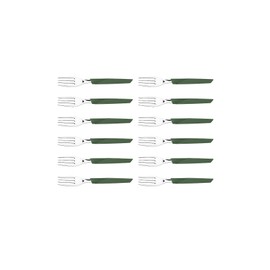 Tramontina Table Fork Leaf LYF 7.5 inches (19 cm), Dishwasher Safe, Lightweight, Recycled, Resin Handle, Made in Brazil, 23110/020 TRAMONTINA