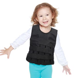 Bonuci Weighted Vest for Kids with Sensory Issues Compression Vest for Kids Children(Medium, Ages 5 to 9)