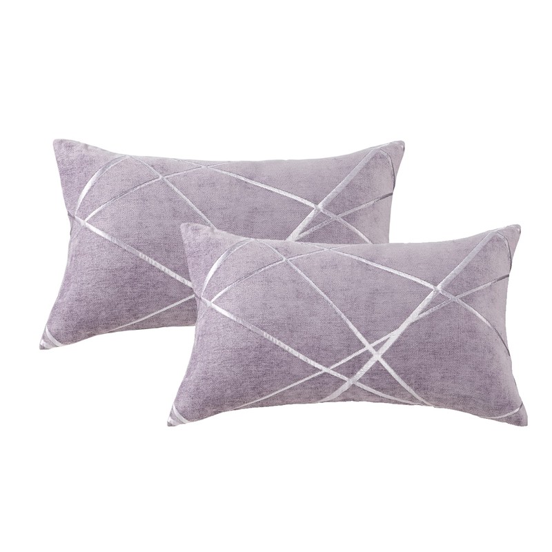 GIGIZAZA Decorative Throw Pillow Covers 20 x 20,Voilet Purple Sofa