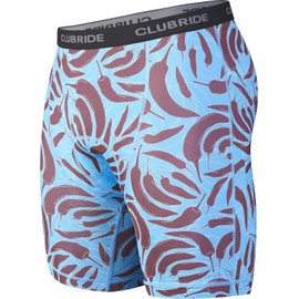 Club Ride Men's Gunslinger 3D Trail to Town Chamois 8" - Padded Bike Shorts for Men - Ultra Breathable, Quick Dry, Soft Comfort Biking Underwear - CAYENNE CHILI - XL