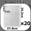 XuJJunB Can Badge Storage Refills (Holds 20 Pages / 240