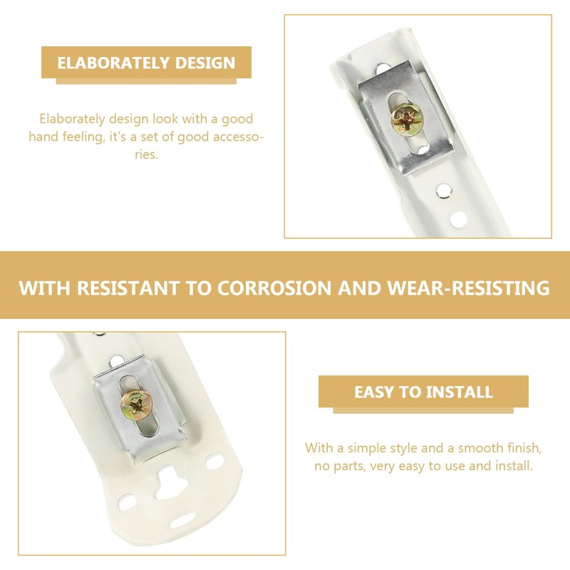 Curtain Track Bracket - Metal Wall Mount Brackets for Easy