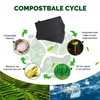 JENCENBIO Compostable Mailers Bags 6x11inch with Self-sealing Strip Eco Friendly