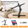 OMOTON 360° Rotating Laptop Stand Riser for Desk, Ergonomic Foldable