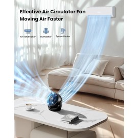 Gaiatop Desk Fan 5-Inch Portable Electric Table Desktop Air Circulator Fans Small but