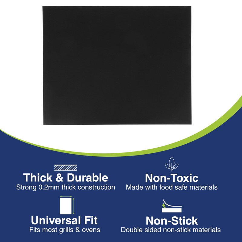 First4Spares 2 x Reusable Teflon Oven Cooking Liner Mat Non