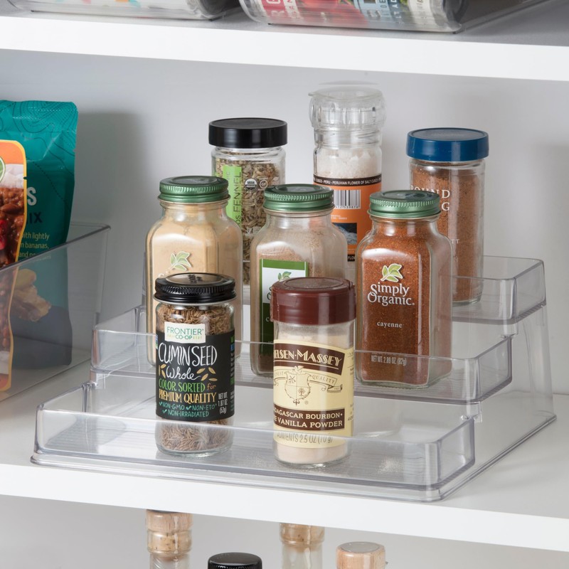 Oggi 3 Tier Spice Organizer & Pantry Storage- For Shelf,