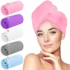 HOMERHYME Hair Towel Wrap, 5 Pack Quick Dry Hair Wrap,