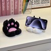 Creative Cat Paw Phone Stand: Desktop Display & Support Black - Cat Paw Stand 10ea