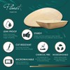 Planet Pantry Disposable Palm leaf Oval Serving Tray Wooden Bamboo-Like