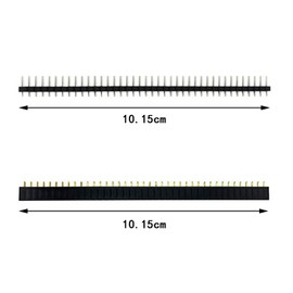 Pack of 50 2.54 mm Breakaway Board 40 Pin Connector Header Male and Female Pin Header PCB Soldering Pin Solder Pins Hole Grid Board for Arduino Prototype Shield