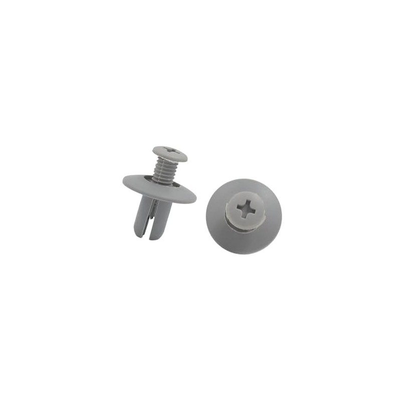 Hihaha 100 Pcs Gray Plastic Splash Guard Fastener Rivets 8mm