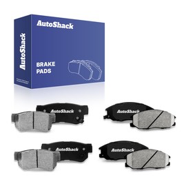 AutoShack Front & Rear Ceramic Brake Pad Set Replacement for 2001-2006 Hyundai Santa Fe 2004-2006 Kia Amanti 2002-2003 Hyundai XG350 8-PC