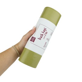 IDEA HOME - Pack of 10 LDPE Bin Bags, Rubbish Bags, Waste Bags, Disposal, Waste Separation, Yellow, 240 L