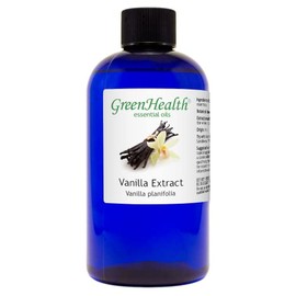 Vanilla Extract Oil – 8 fl oz Plastic Bottle – 100% Pure Essential Oil – GreenHealth