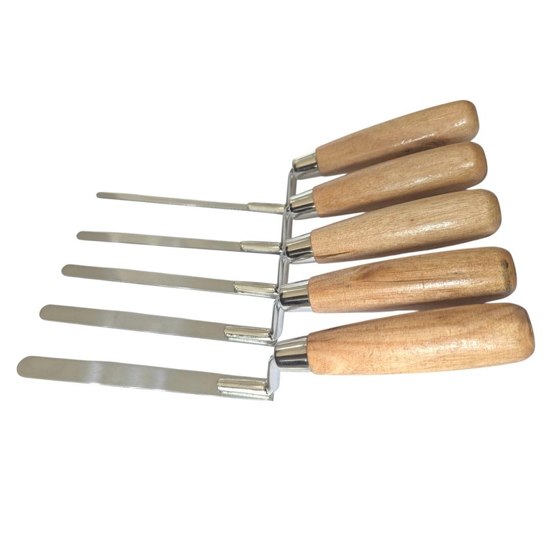5 x Stainless Steel Finger Pointing Trowel Set - 6,