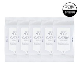 Gatsby Facial Paper Ice Type Large Capacity 42 Sheets x 5 Pack / 갸스비 훼이셜 페이퍼 아이스 타입 대용량 42매 x5팩