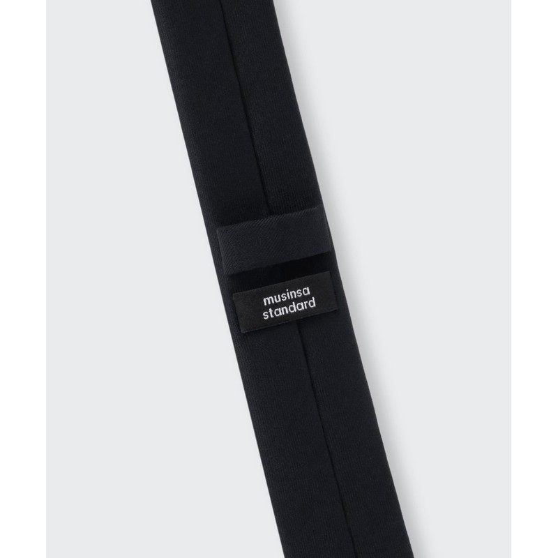 Musinsa Standard Wool Slim Solid Tie [Black]