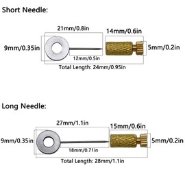 Pack of 8 Fixed Seam Leather Goods Sewing Tool, Leather Hand Sewing Position, 0-6 mm/6-12 mm DIY Leather Hand Sewing Position, Stitching Position Edges Lock Needle Seam DIY Tool