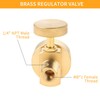 YHXGLJDKA 1LB Brass Propane Needle Control Valve, Disposable Adjustable Pressure