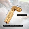 Gosknor Propane Elbow Adapter for Blackstone, Brass 3/8" Male Flare